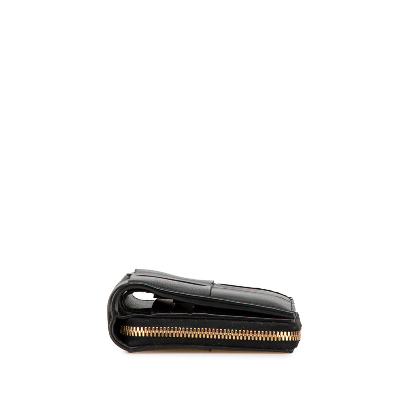 Lambskin Maxi Intreccio Cassette Bifold Zip Wallet - Image 3