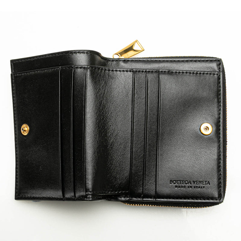 Lambskin Maxi Intreccio Cassette Bifold Zip Wallet - Image 6