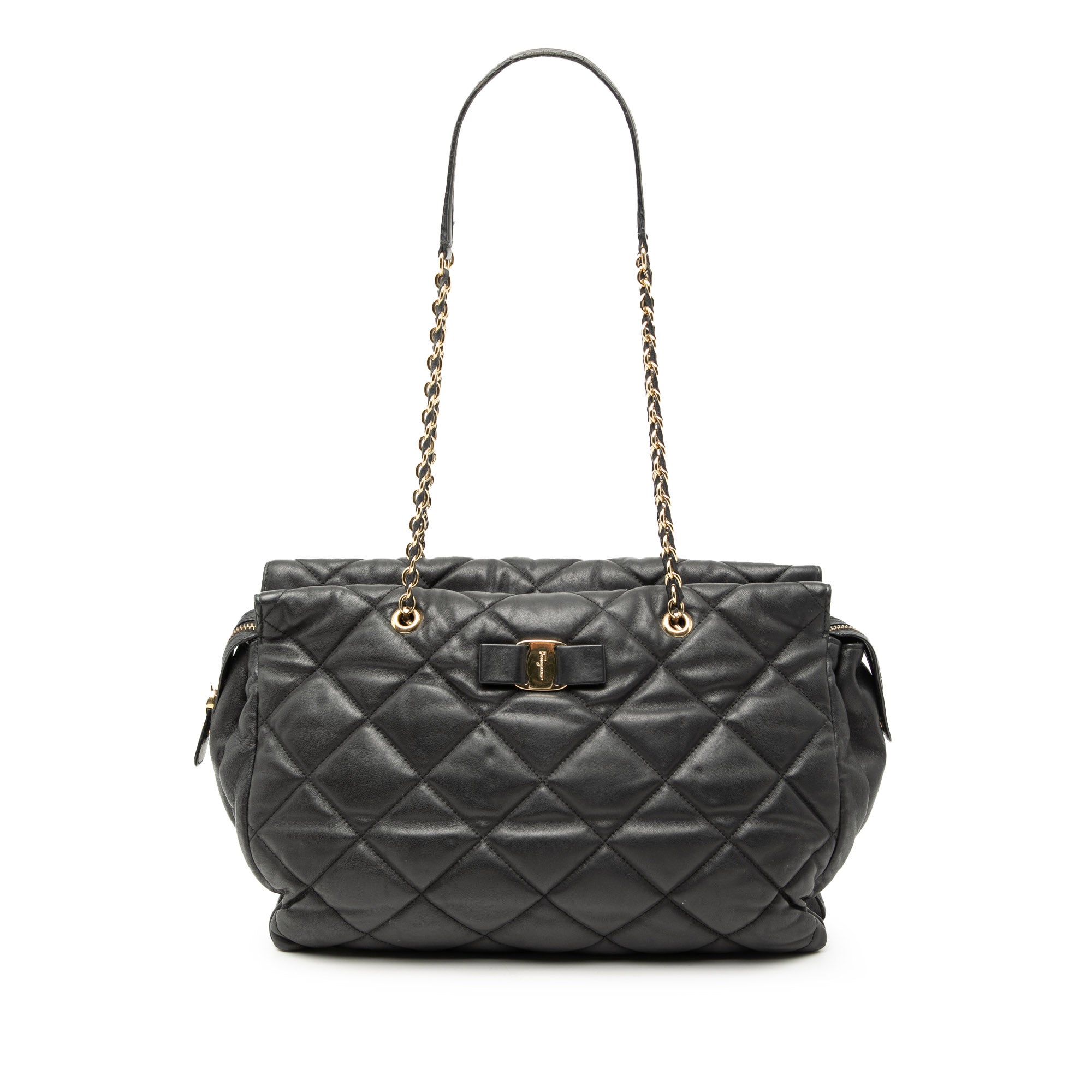 Large Quilted Nappa Vara Tote - Image 1