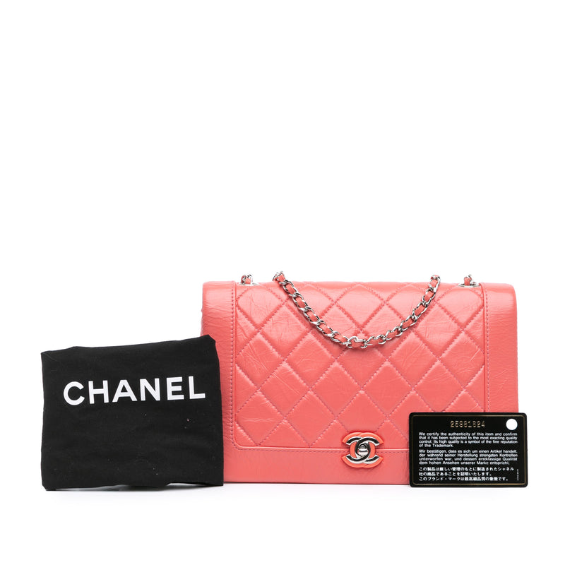 Crumpled Calfskin Bi Quilted Vintage Full Flap - Image 10