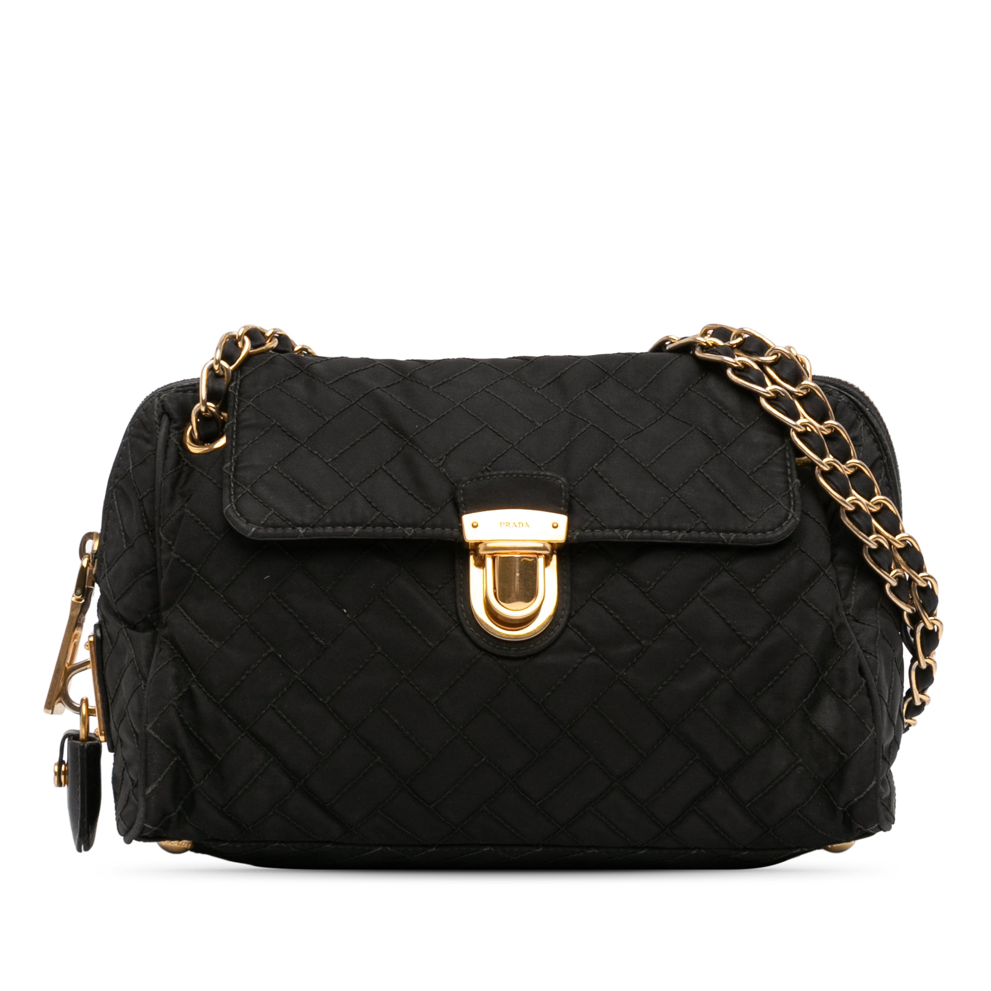 Impuntu Tessuto Chain Flap Shoulder Bag - Image 1