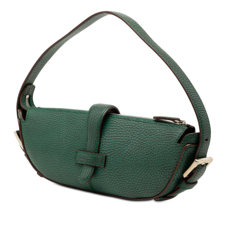Mini Pebbled Leather Baguette Boat Bag - Image 2