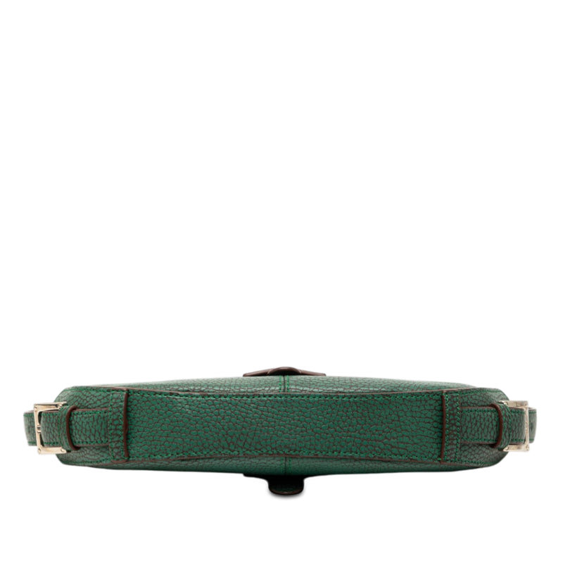 Mini Pebbled Leather Baguette Boat Bag - Image 3