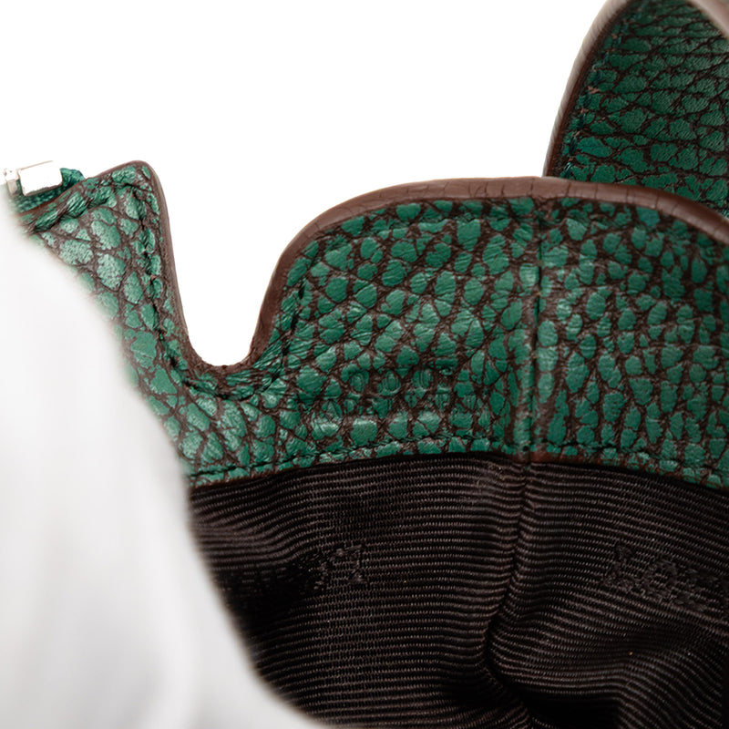 Mini Pebbled Leather Baguette Boat Bag - Image 6