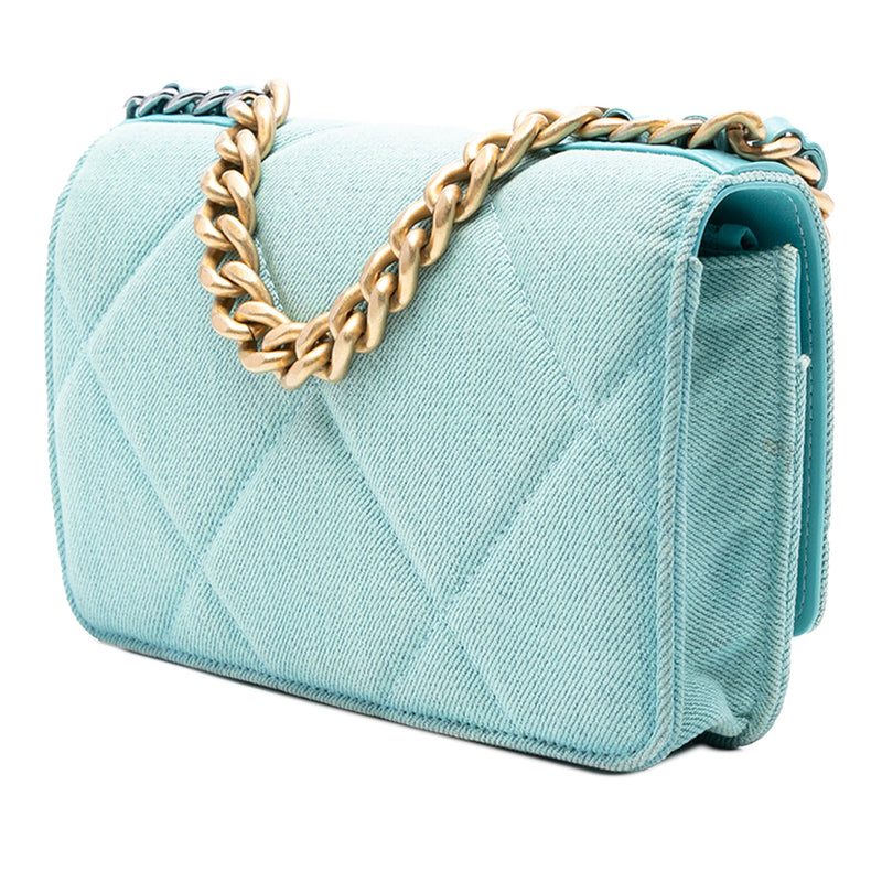 Denim 19 Flap Wallet On Chain - Image 2