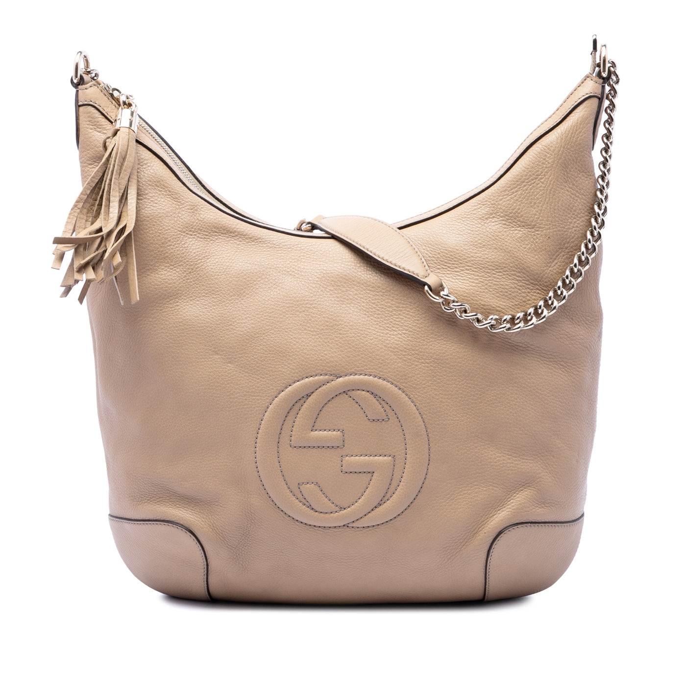 Calfskin Soho Chain Shoulder Bag - Image 1