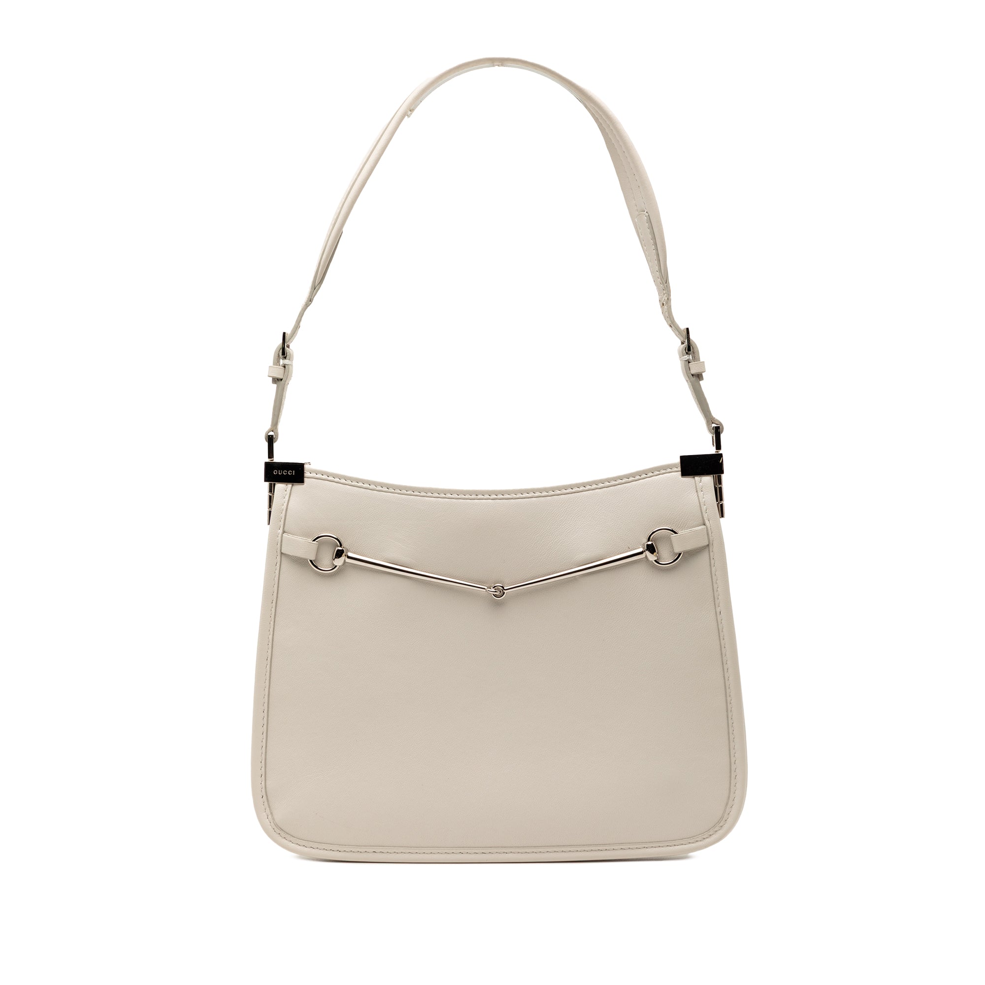 Small Calfskin Slim Horsebit Shoulder Bag - Image 1