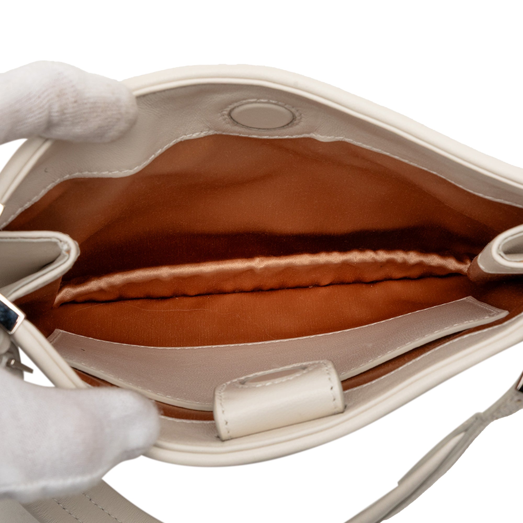 Small Calfskin Slim Horsebit Shoulder Bag - Image 4