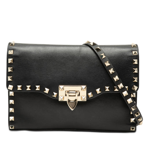 Small Leather Rockstud Flap Crossbody - Image 1