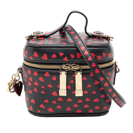 Micro Lambskin Heart Print Lady Dior Vanity Case - Image 1
