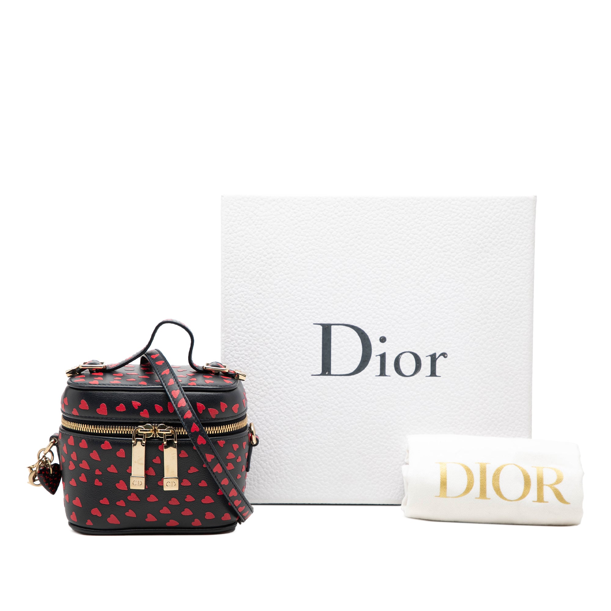 Micro Lambskin Heart Print Lady Dior Vanity Case - Image 8