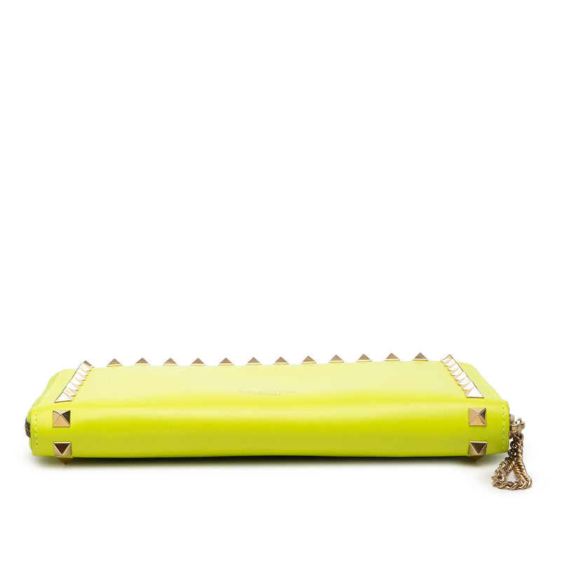 Leather Rockstud Zip Around Wallet - Image 3