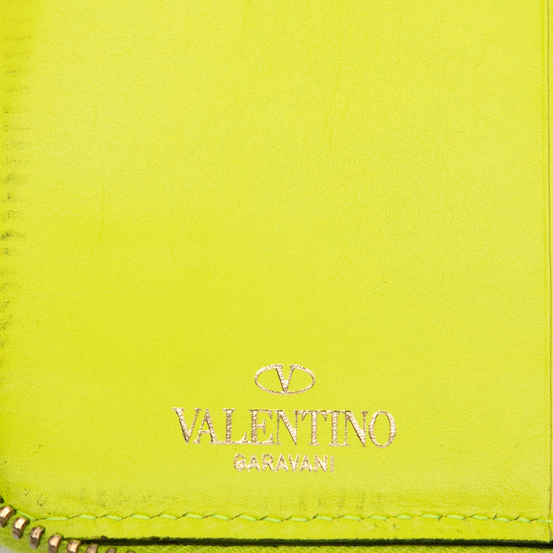 Leather Rockstud Zip Around Wallet - Image 5
