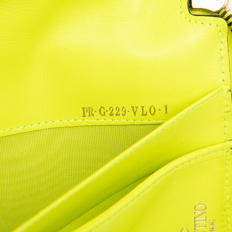 Leather Rockstud Zip Around Wallet - Image 6