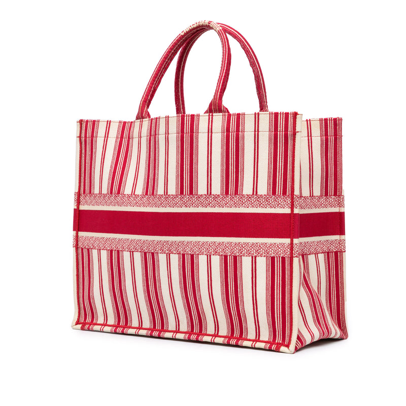 Large Striped Book Tote - Image 2