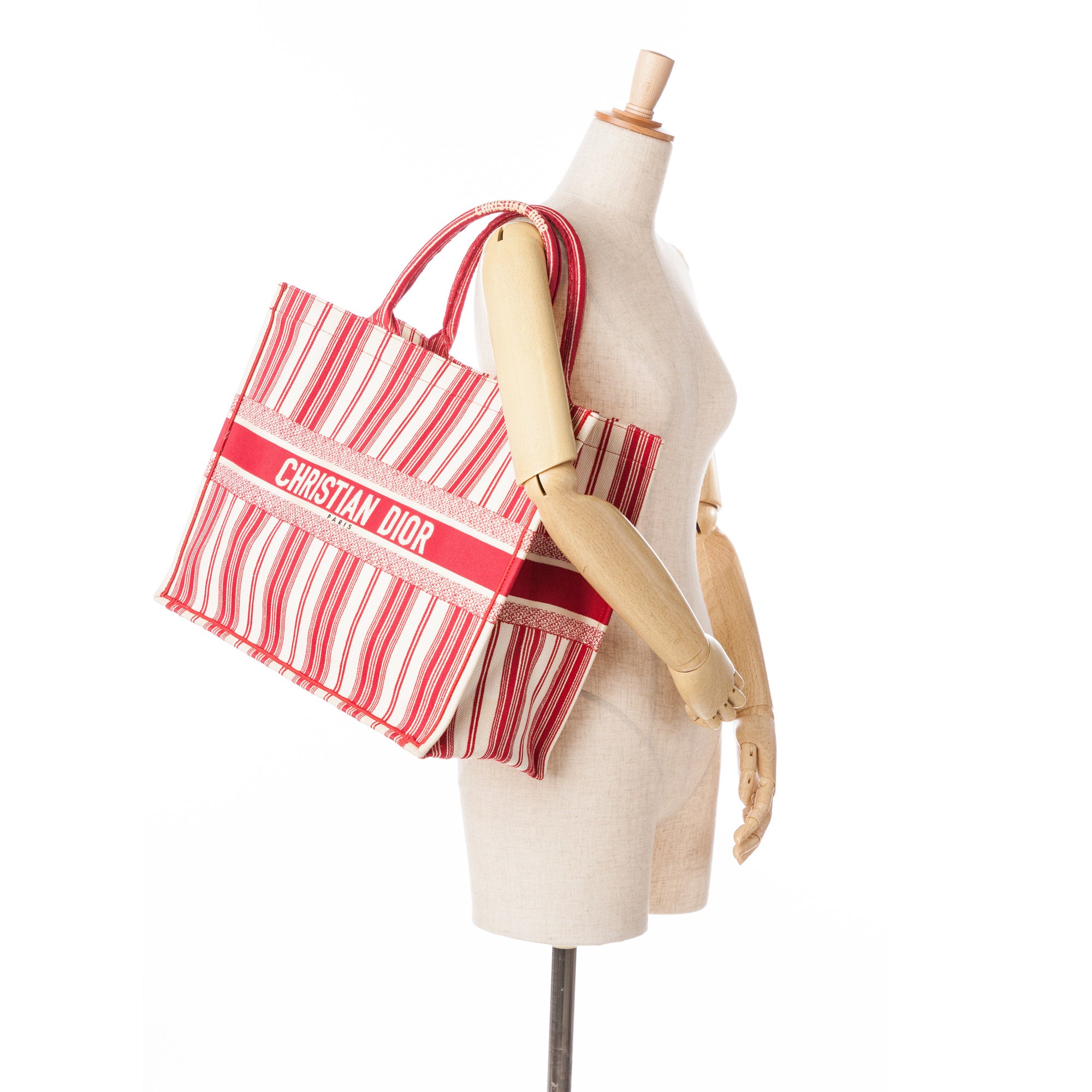 Large Striped Book Tote - Image 9