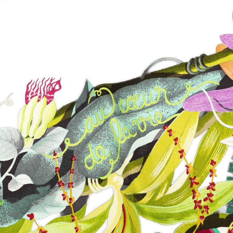 Au Coeur De La Vie Silk Scarf 90 - Image 3