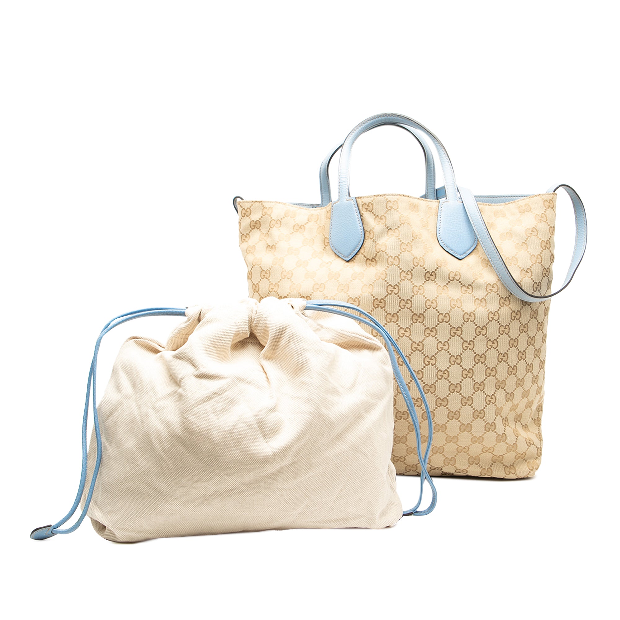 GG Canvas Reversible Tote - Image 9