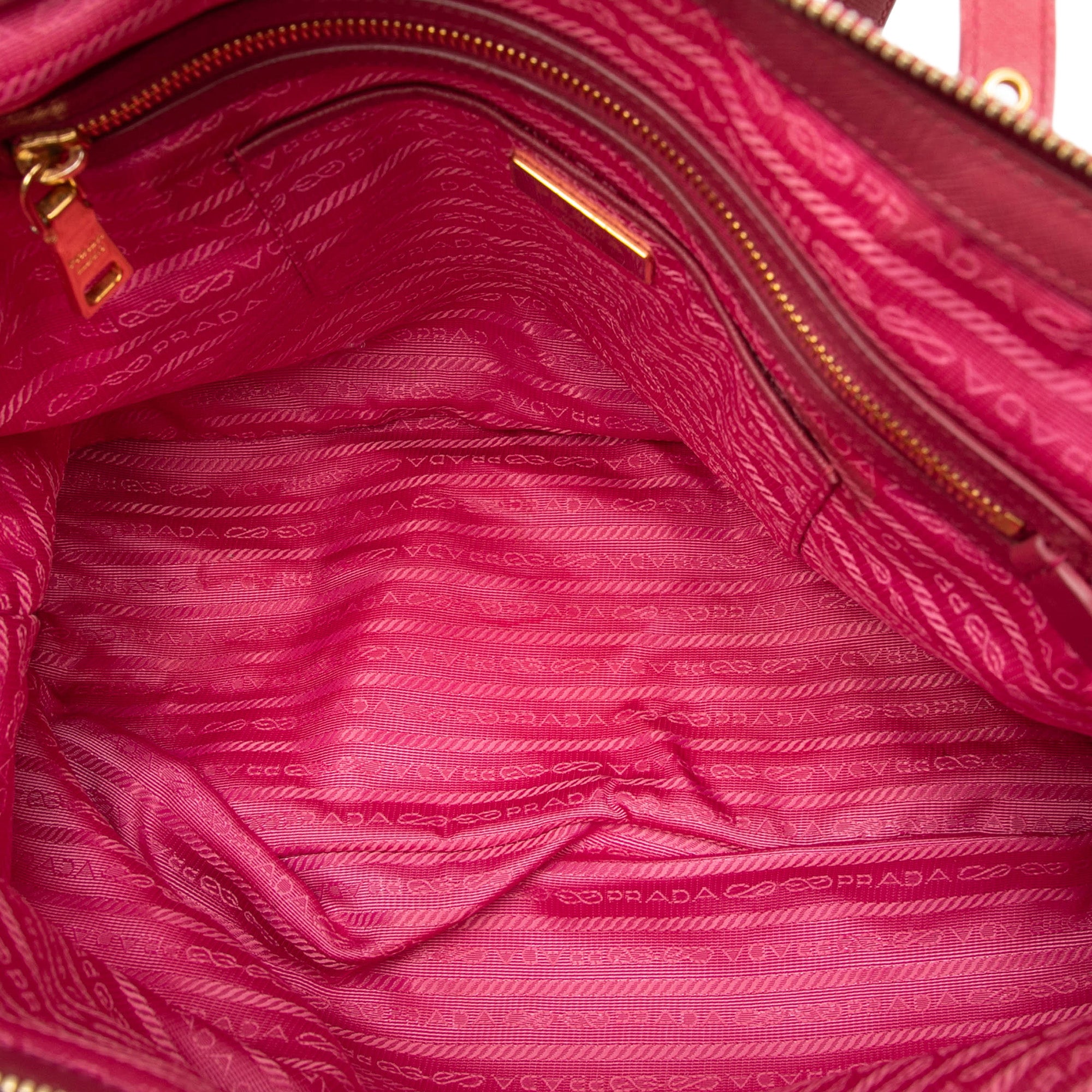 Saffiano Trimmed Tessuto Zip Top Convertible Tote - Image 4