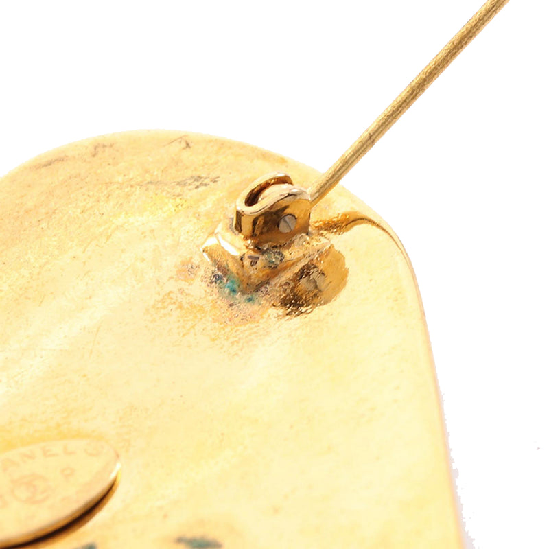 CC Gold Plated Heart Brooch - Image 5