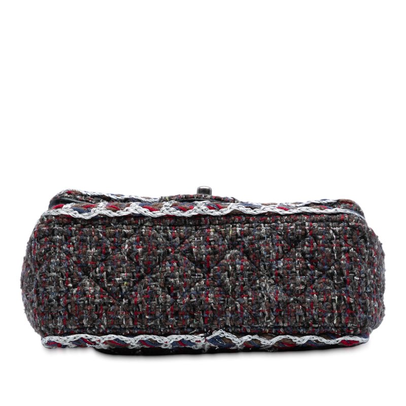 Mini Rectangular Classic Tweed Braided Single Flap - Image 3