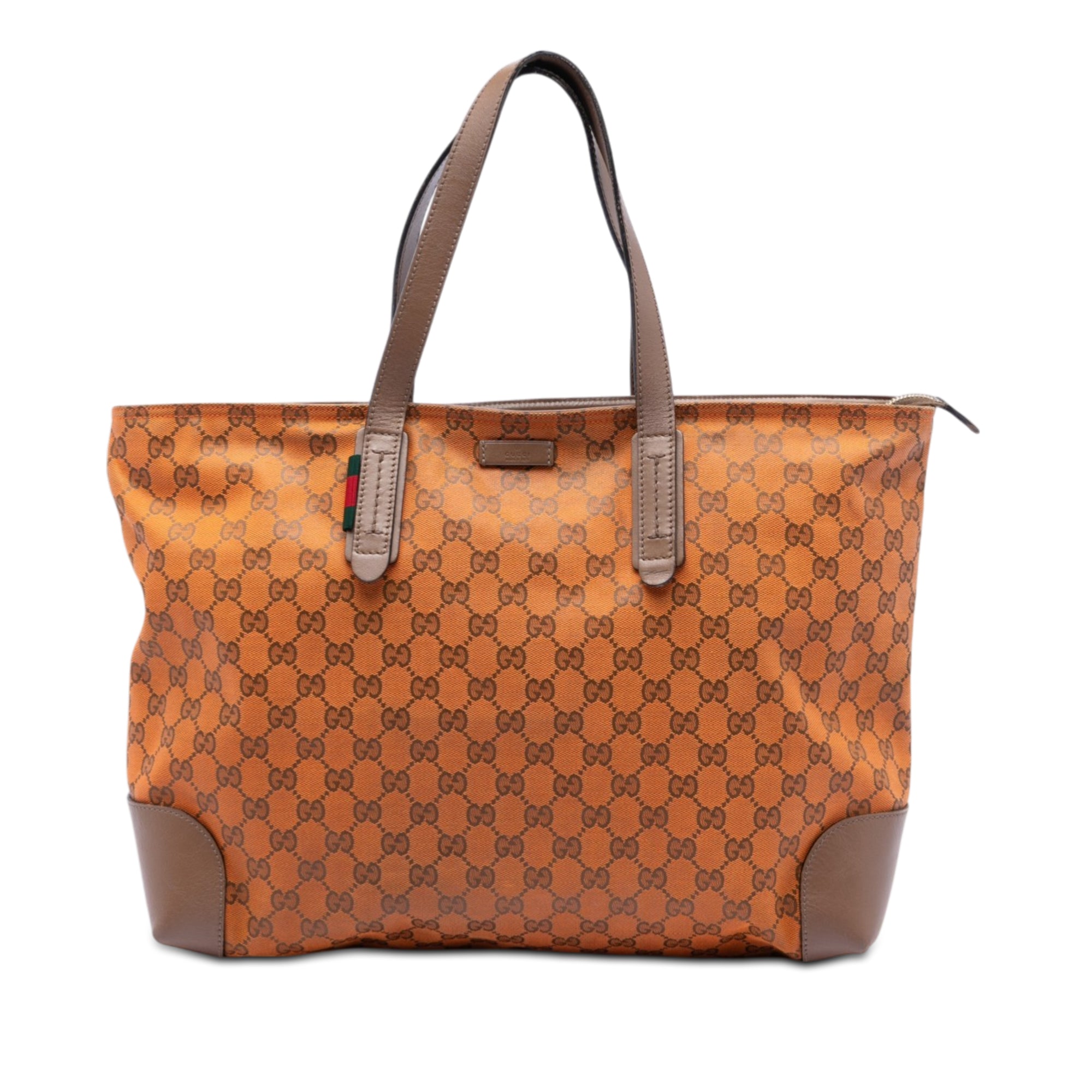 GG Canvas Web Tote - Image 1