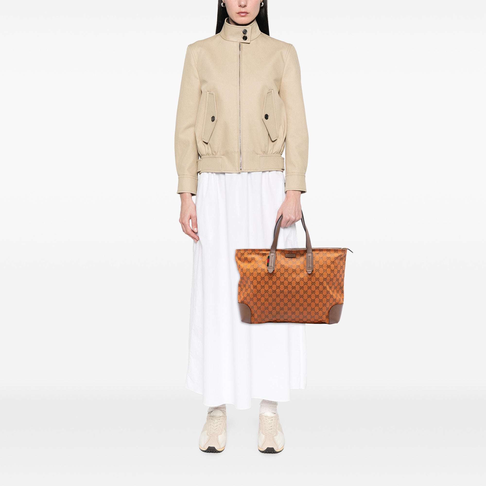 GG Canvas Web Tote - Image 7