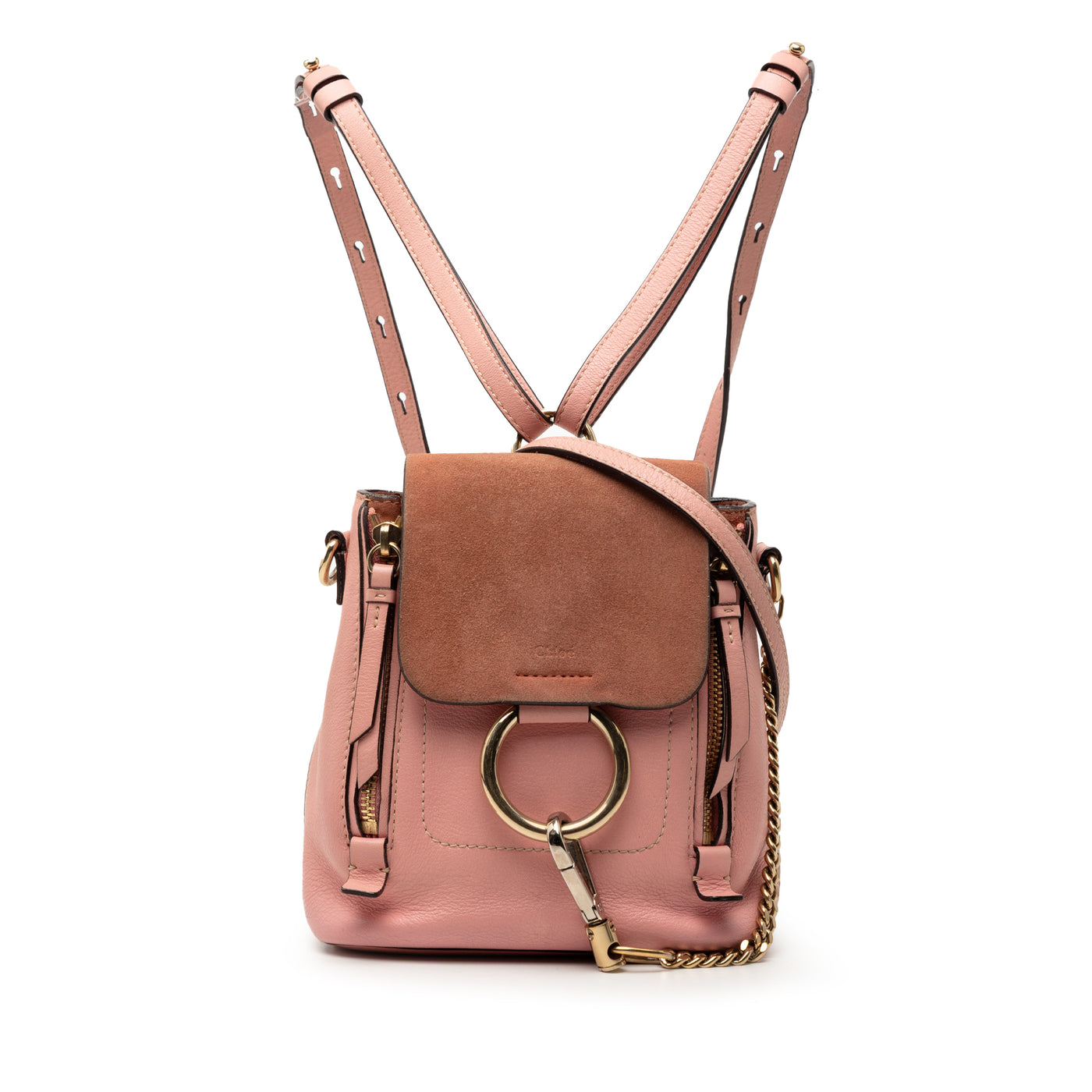 Mini Calfskin and Suede Faye Backpack - Image 1