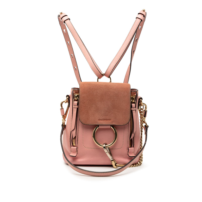 Mini Calfskin and Suede Faye Backpack - Image 8