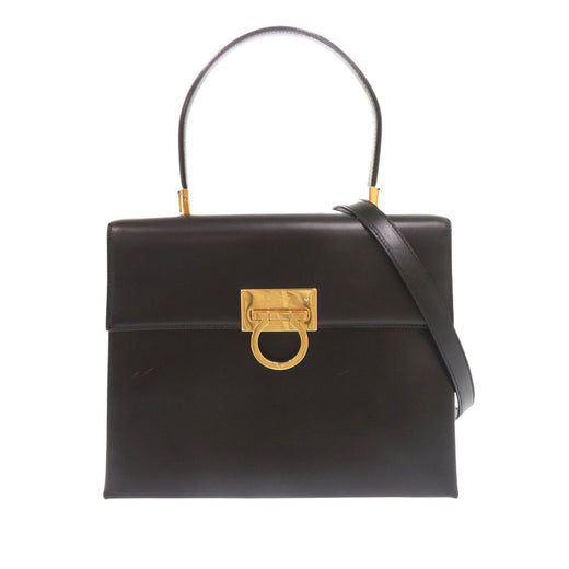 Leather Gancini Top Handle Bag - Image 1