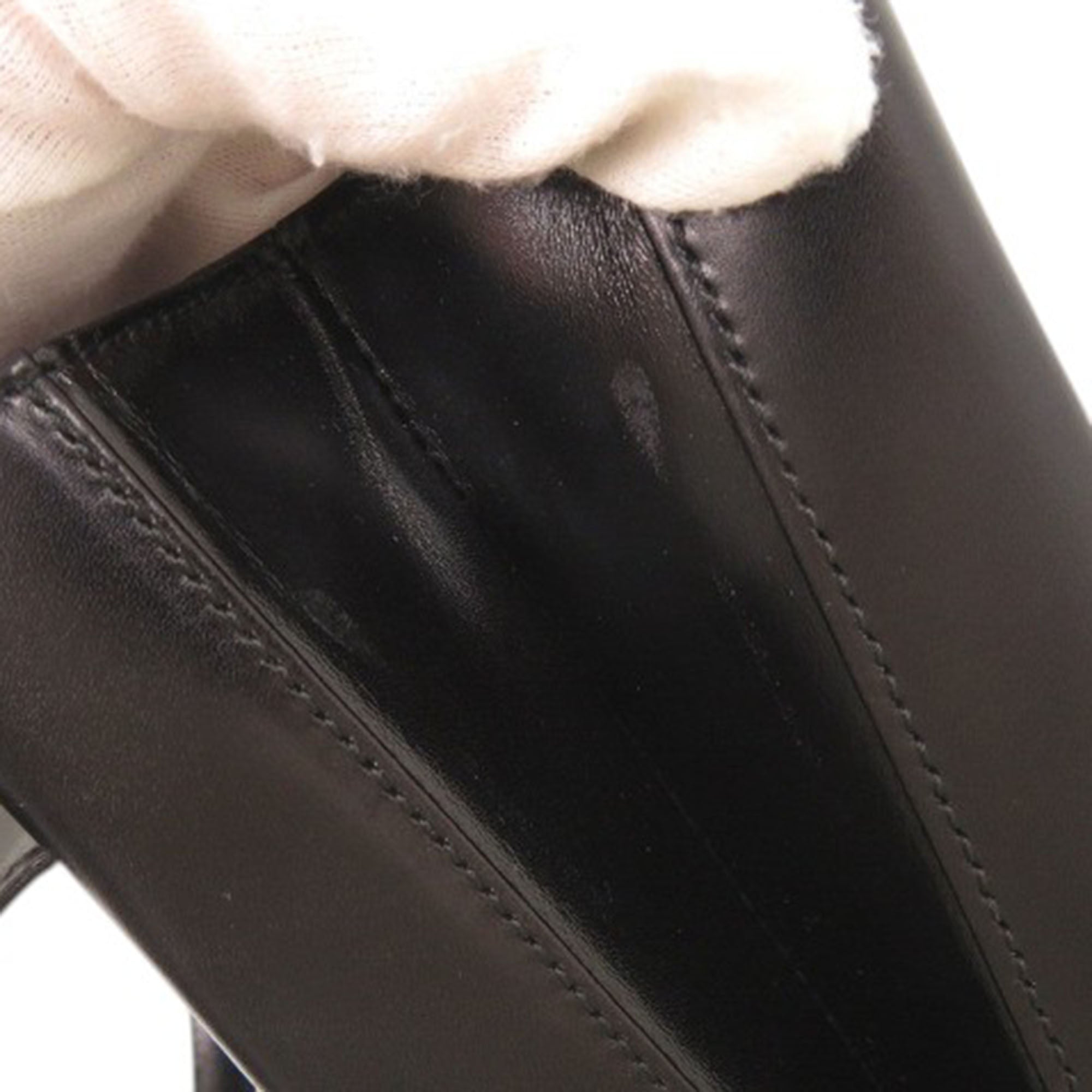 Leather Gancini Top Handle Bag - Image 11