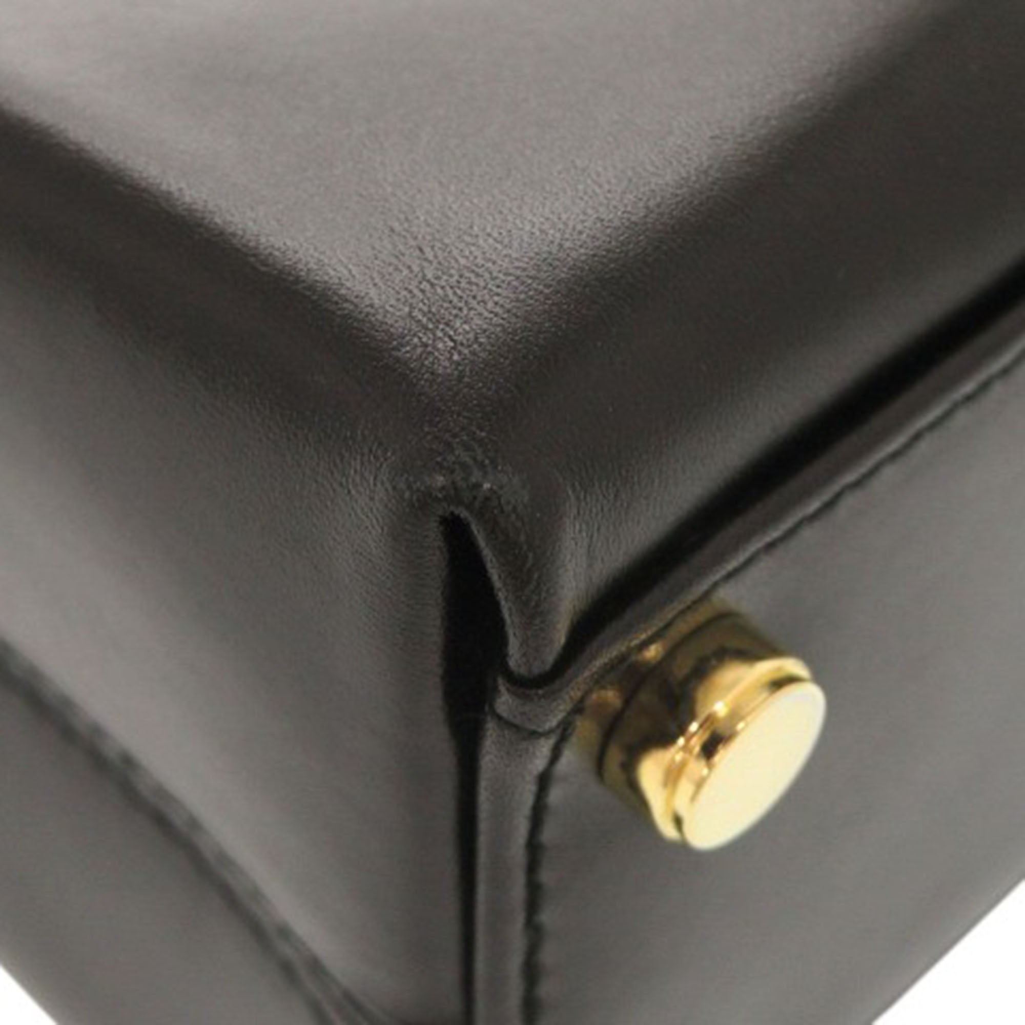 Leather Gancini Top Handle Bag - Image 16