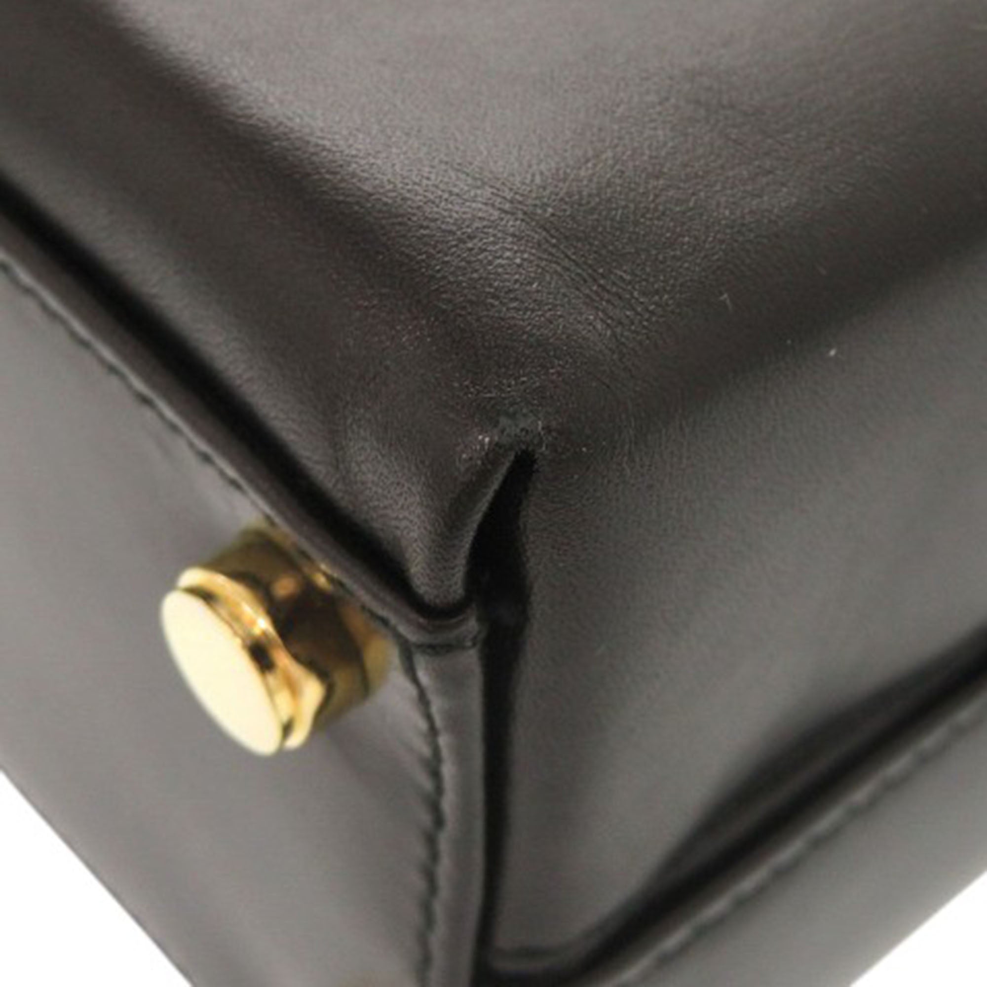 Leather Gancini Top Handle Bag - Image 17