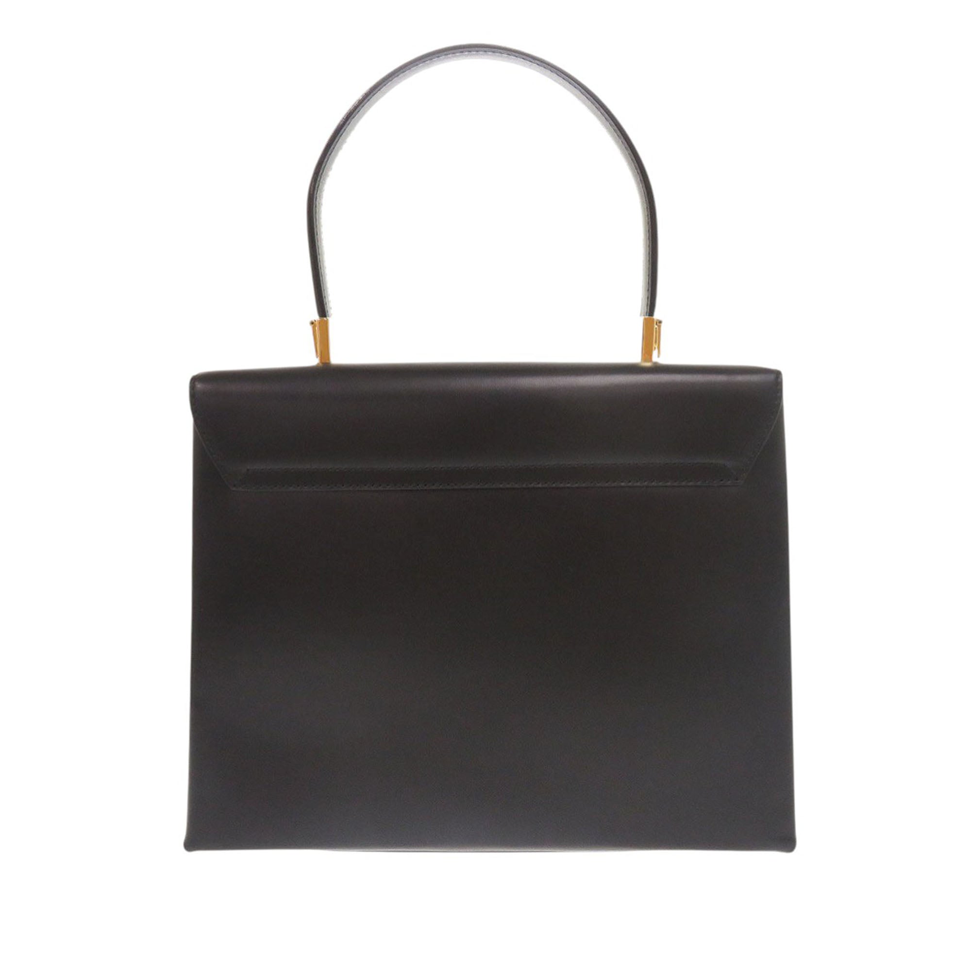 Leather Gancini Top Handle Bag - Image 2