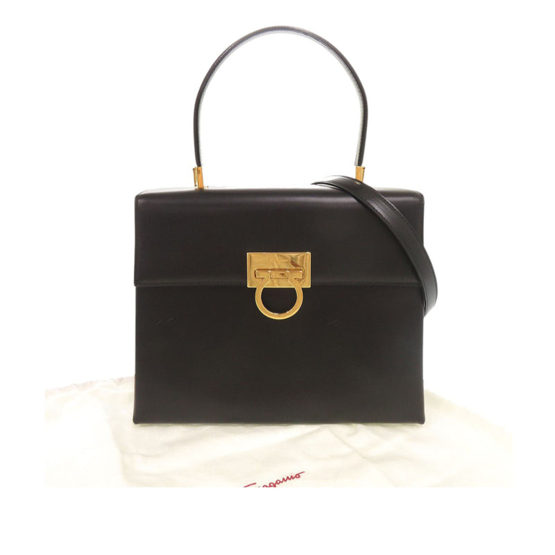 Leather Gancini Top Handle Bag - Image 22