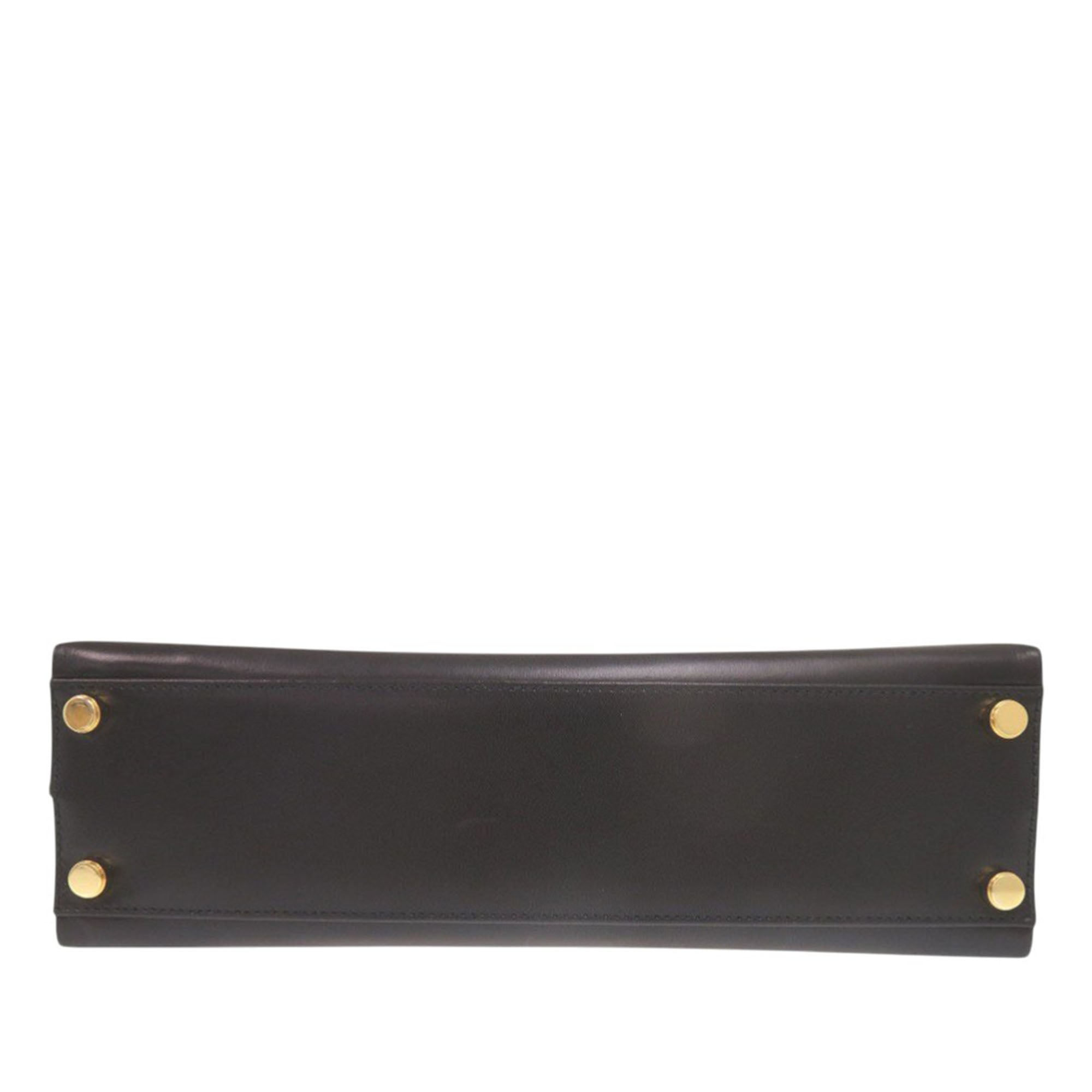 Leather Gancini Top Handle Bag - Image 3