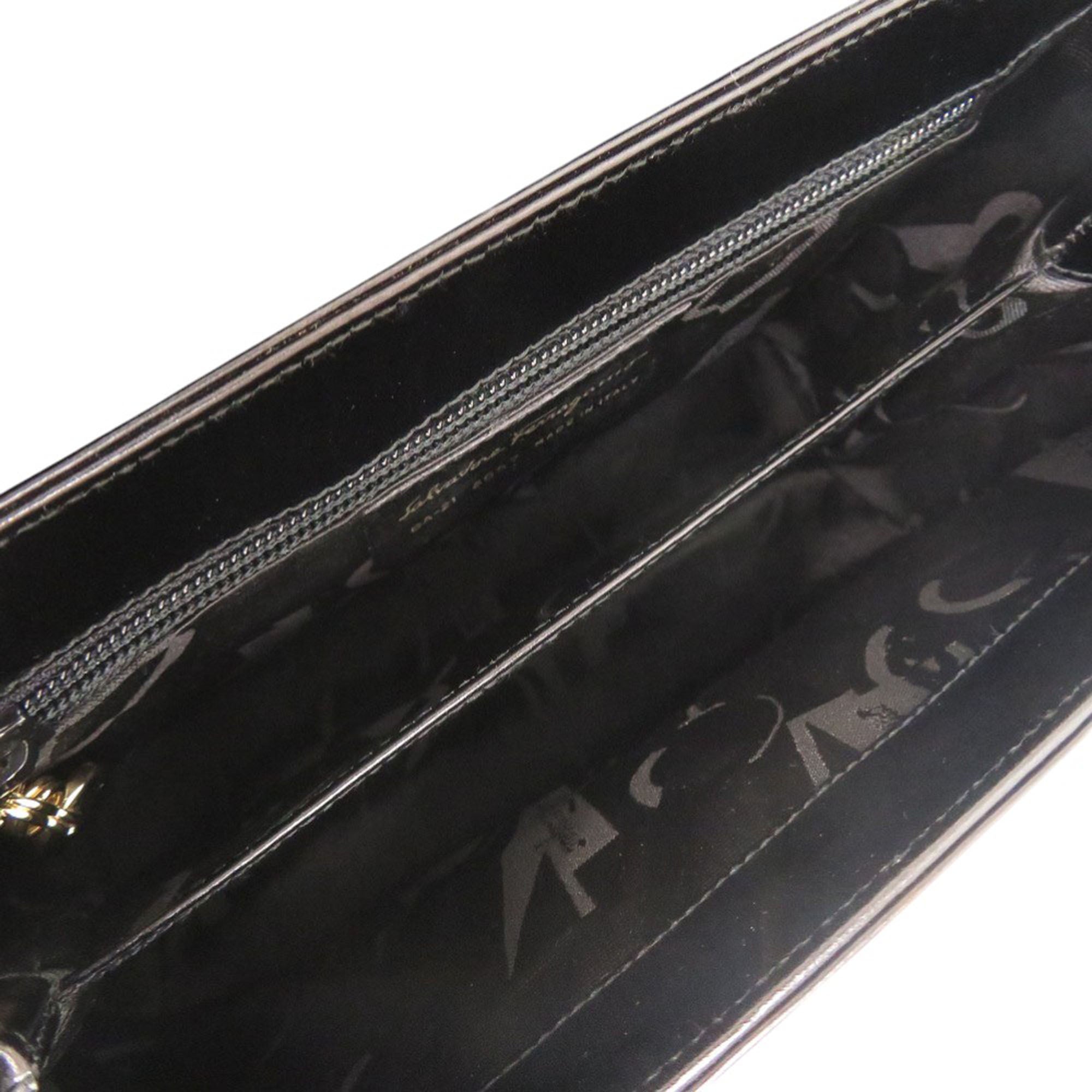 Leather Gancini Top Handle Bag - Image 4