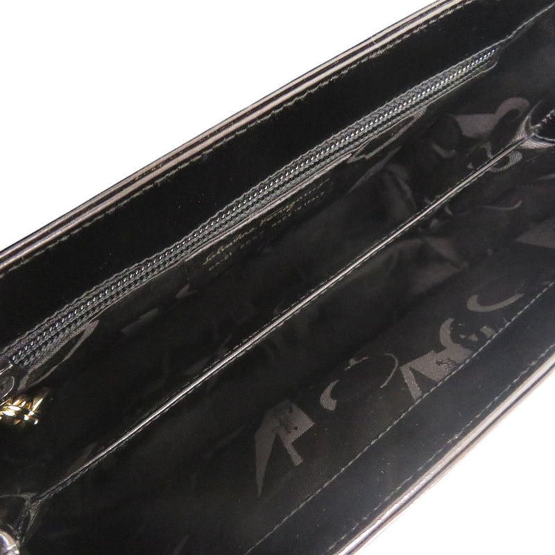 Leather Gancini Top Handle Bag - Image 4