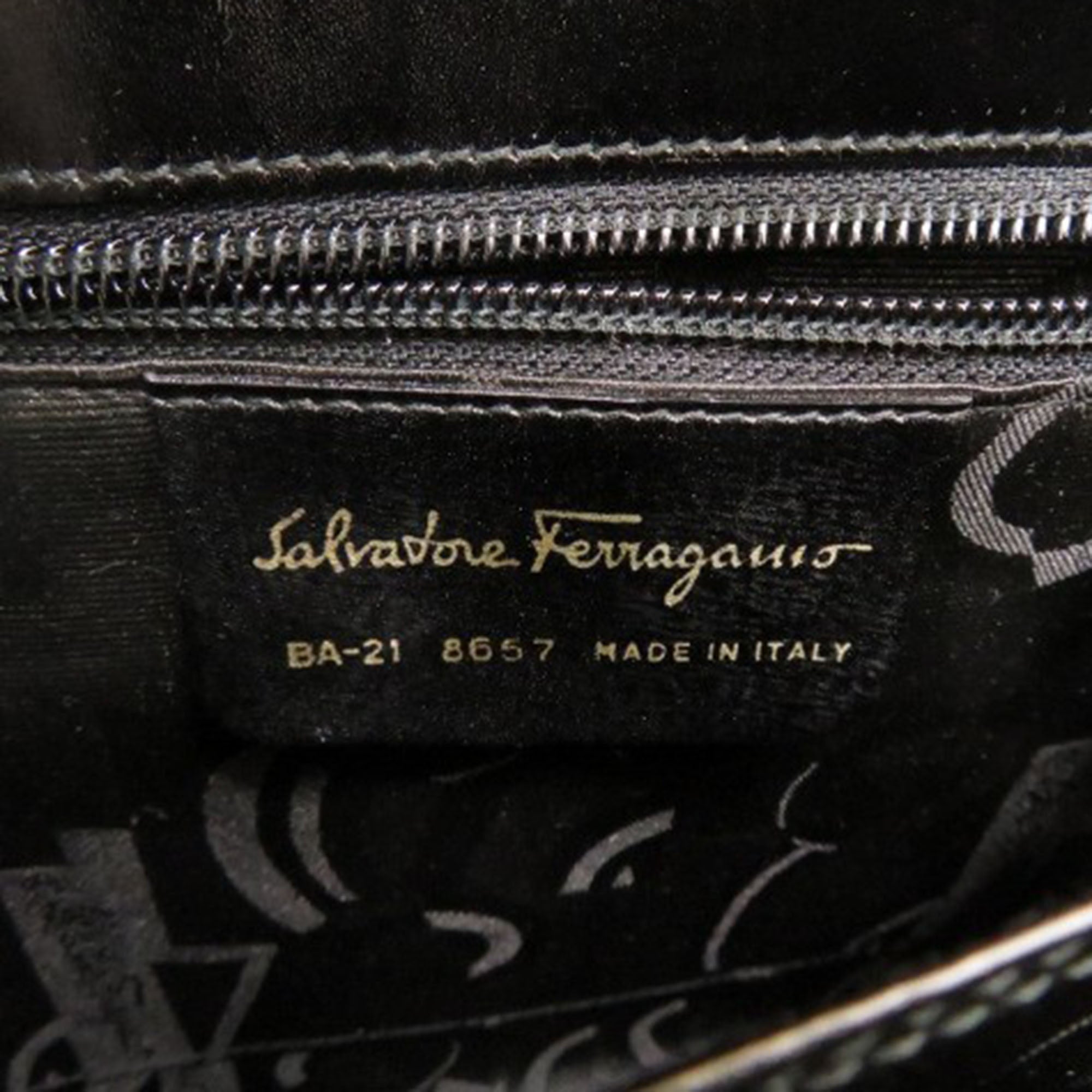 Leather Gancini Top Handle Bag - Image 6