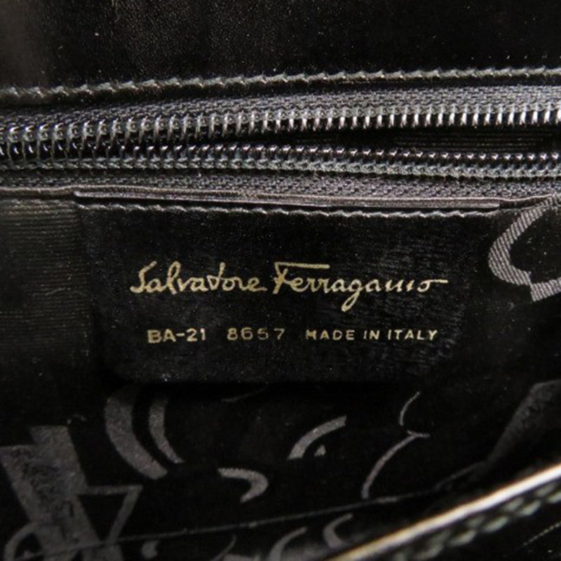 Leather Gancini Top Handle Bag - Image 6