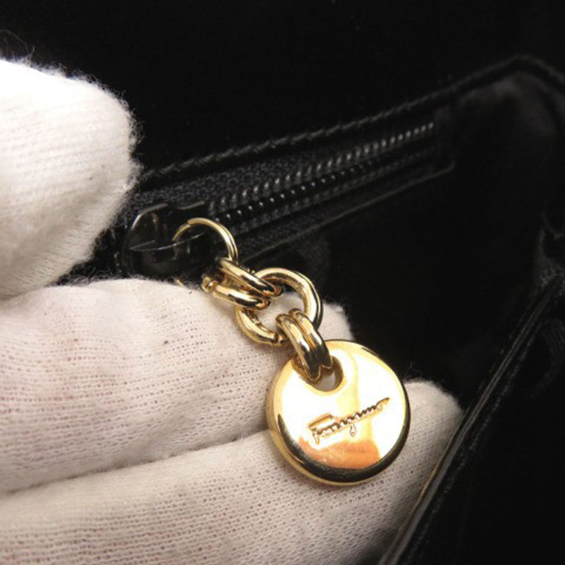 Leather Gancini Top Handle Bag - Image 7