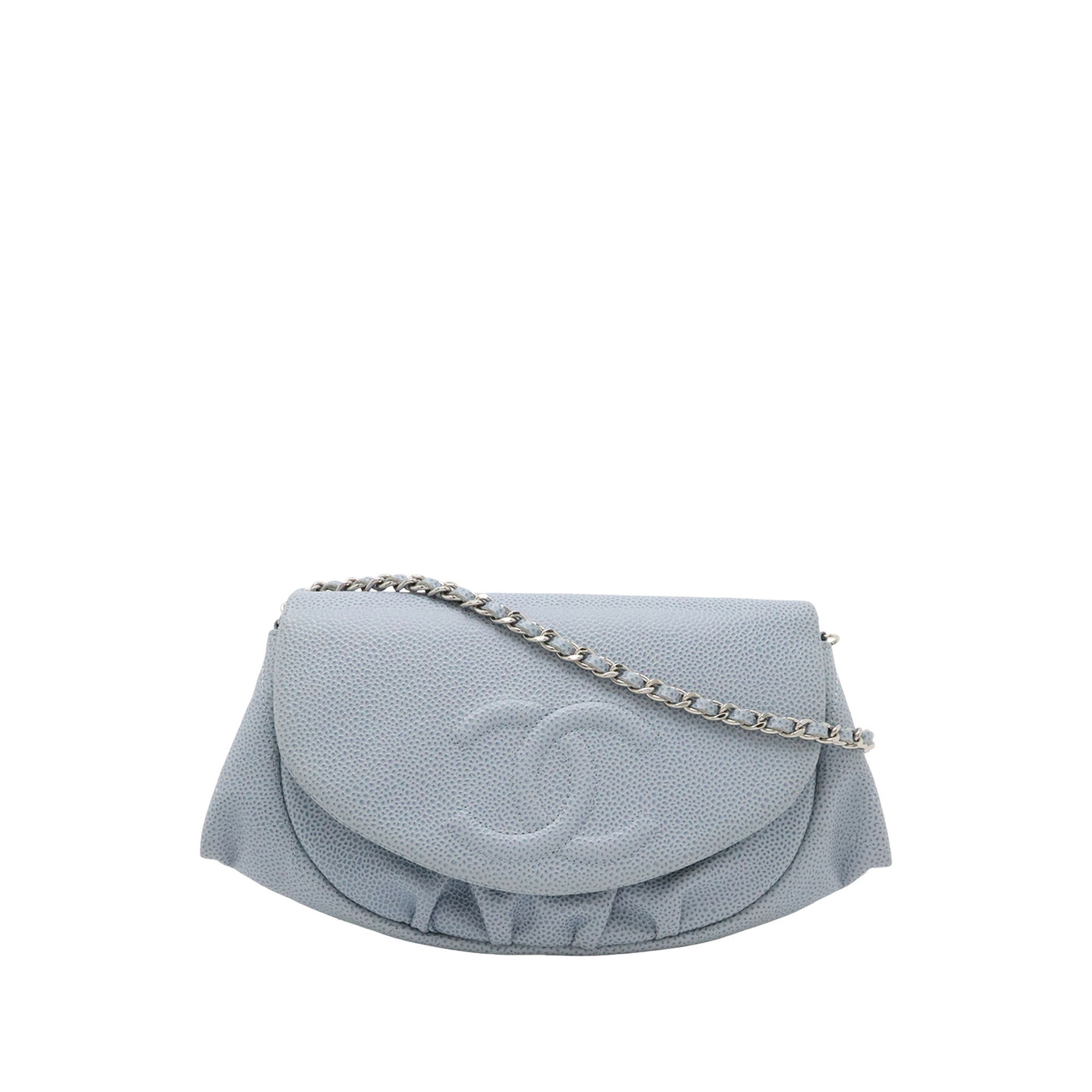 CC Caviar Half Moon Wallet on Chain - Image 1