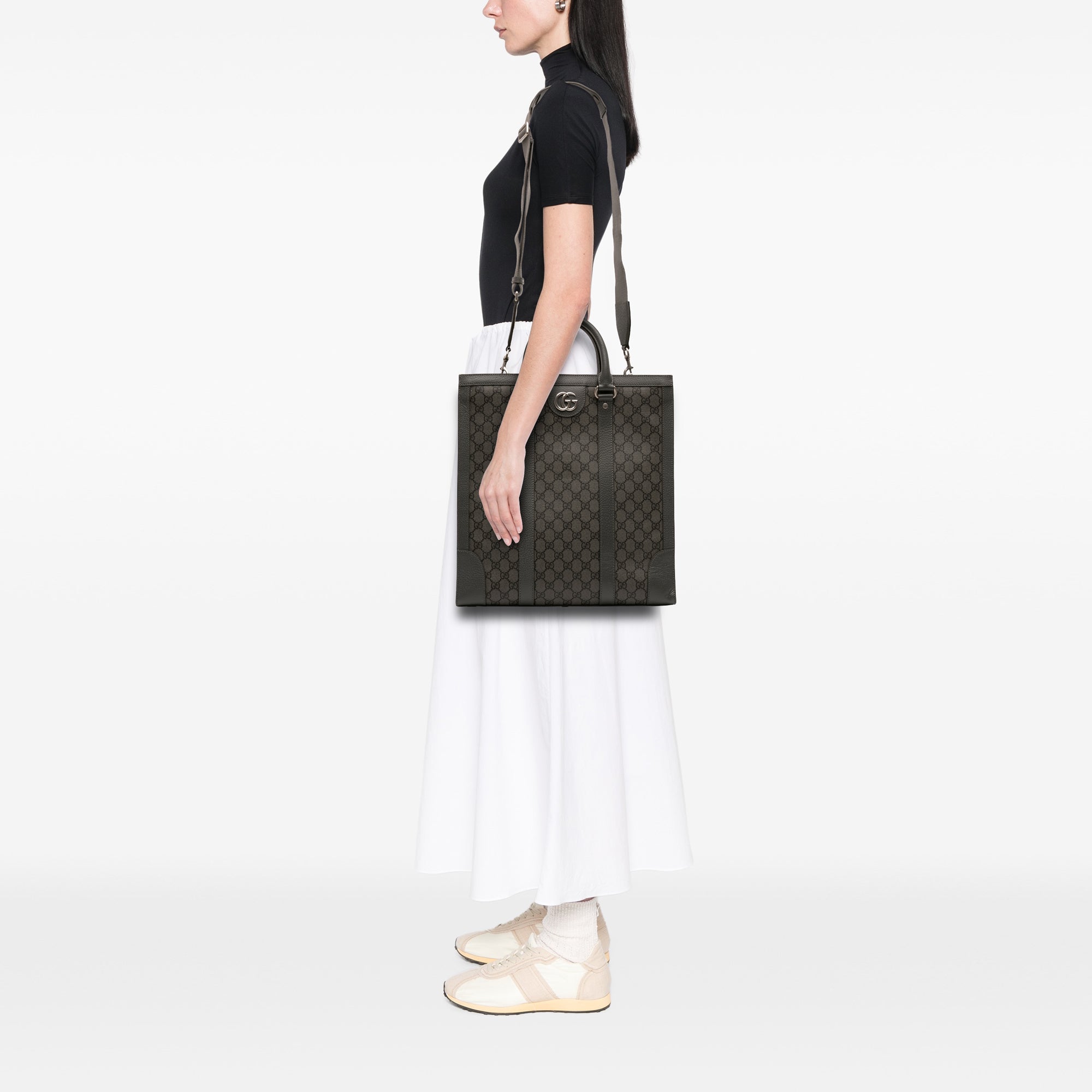 Medium GG Supreme Ophidia Satchel - Image 11