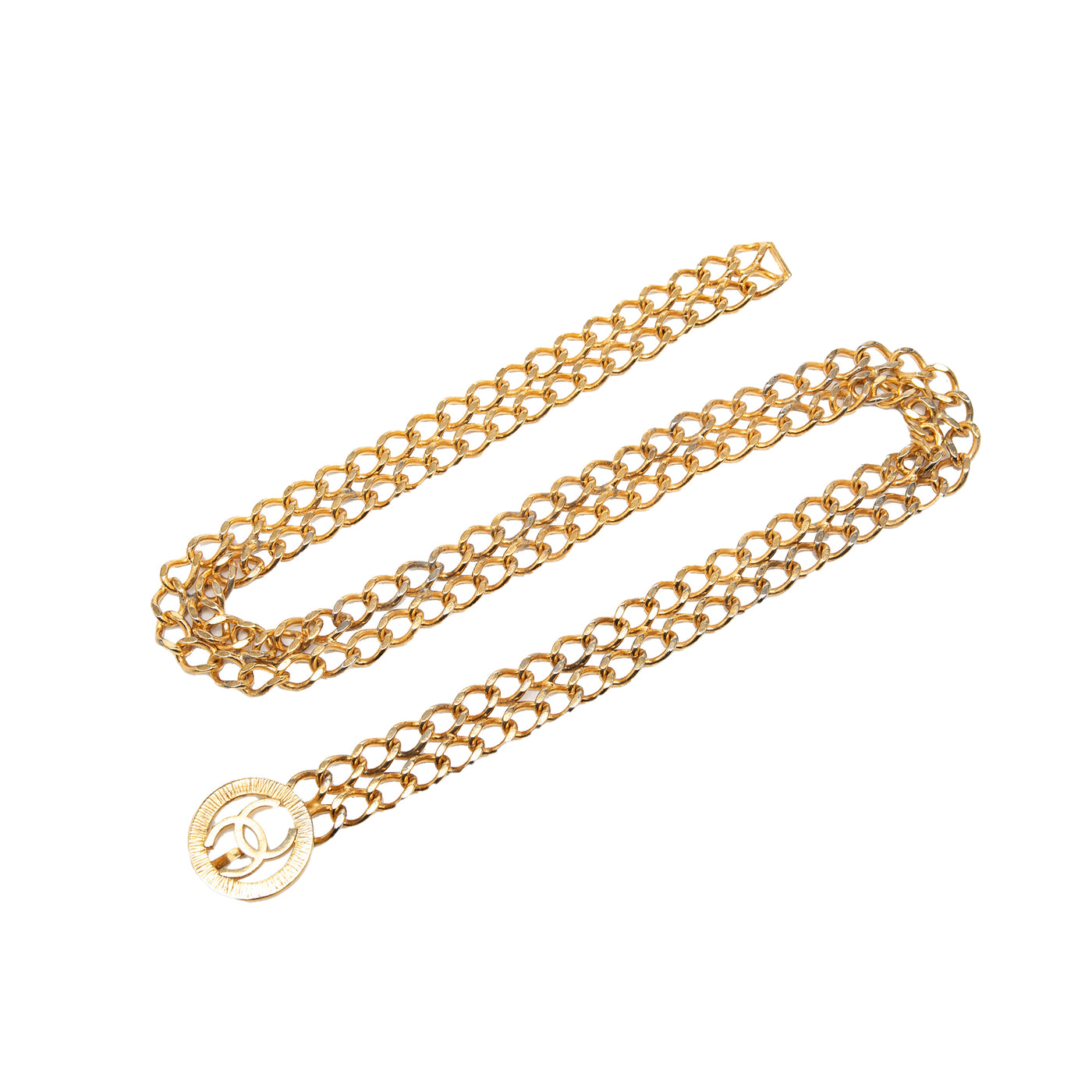 CC Gold Plated Double Chain Belt - Image 1
