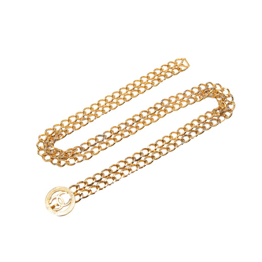 CC Gold Plated Double Chain Belt - Image 1