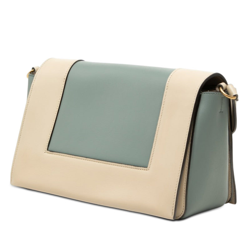 Medium Shiny Smooth Calfskin Frame Shoulder Bag - Image 2