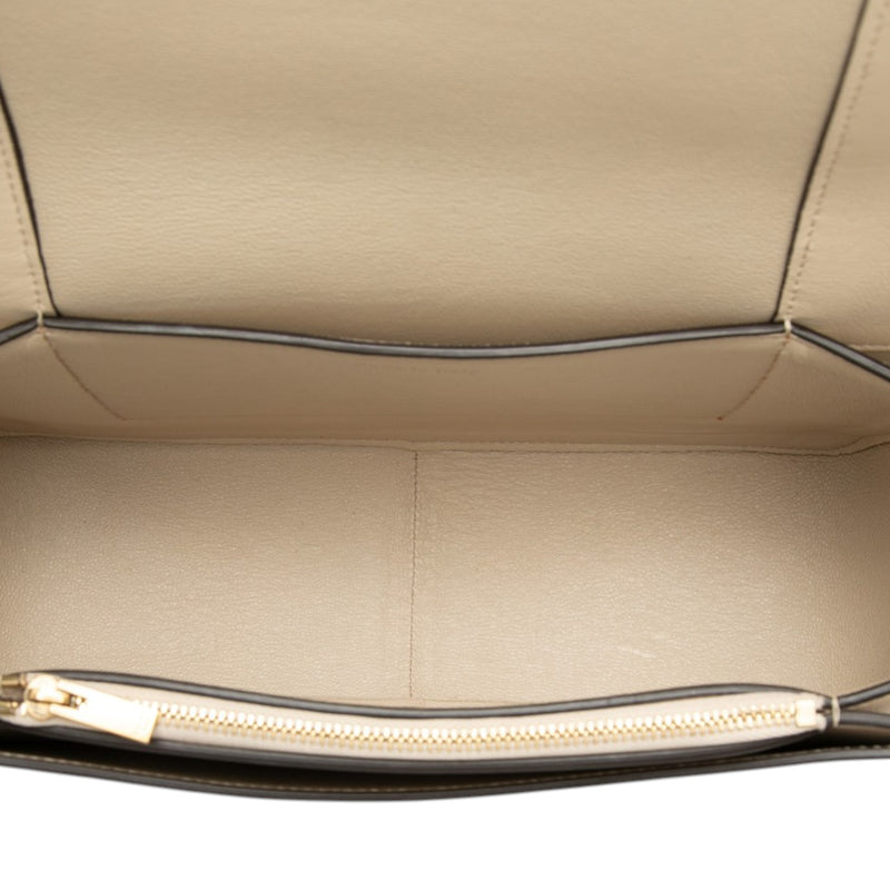 Medium Shiny Smooth Calfskin Frame Shoulder Bag - Image 4