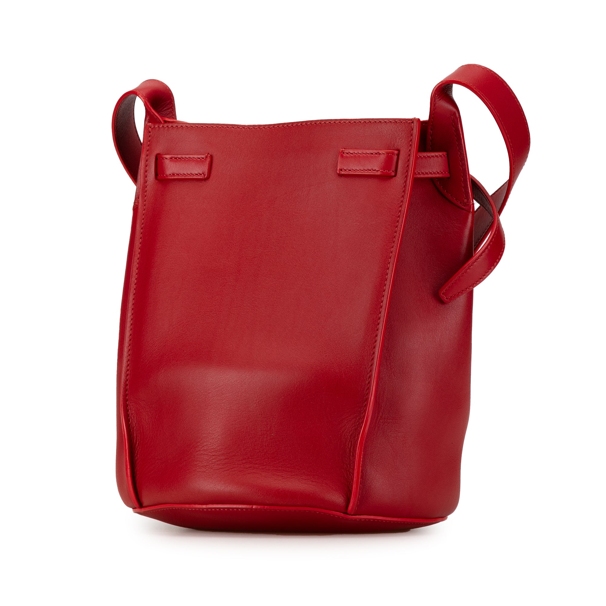 Leather Big Bag Bucket Crossbody - Image 2