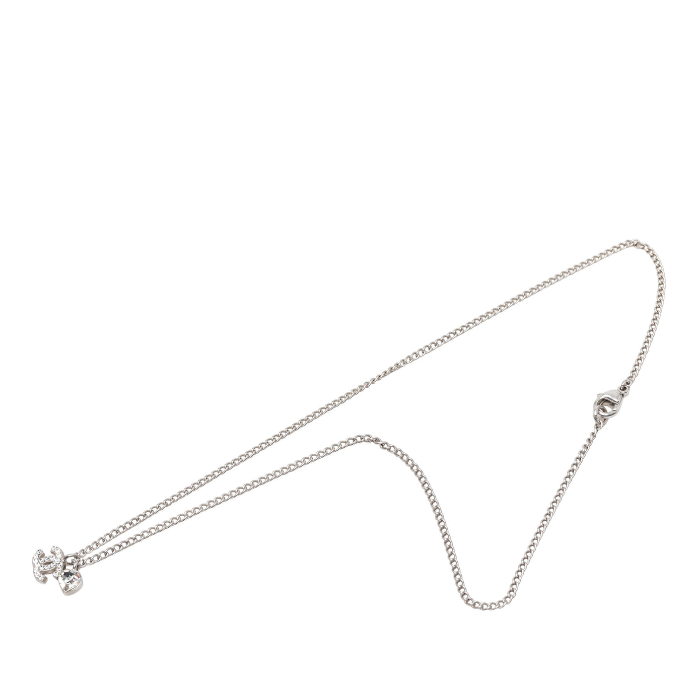 CC Brass Strass Crystal Heart Pendant Necklace - Image 1
