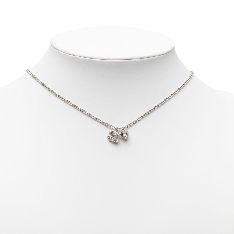 CC Brass Strass Crystal Heart Pendant Necklace - Image 5